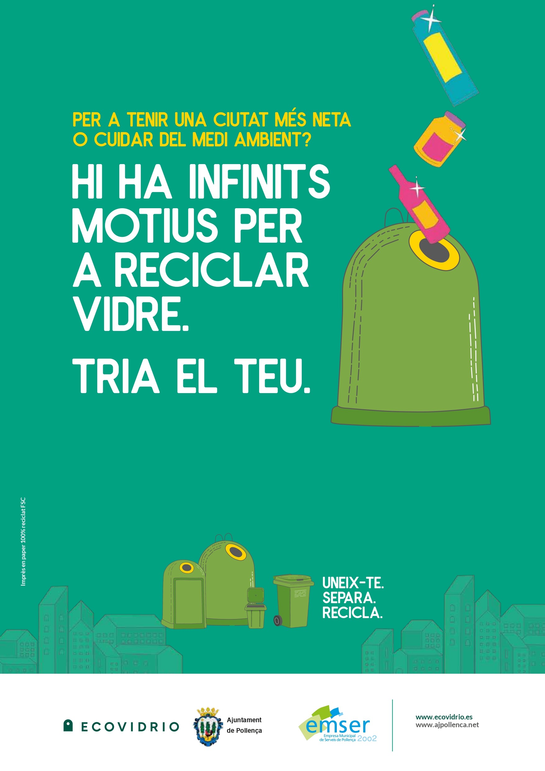 Campanya Ecobarris pel reciclatge d'envasos de vidre