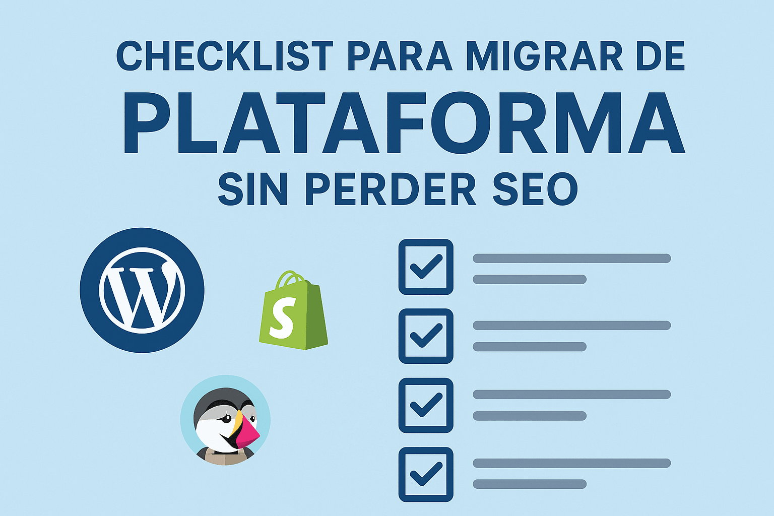 Checklist para migrar de plataforma sin perder SEO: guía paso a paso